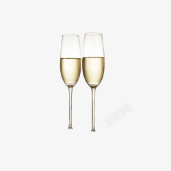 青铜酒杯美味的香槟酒高清图片