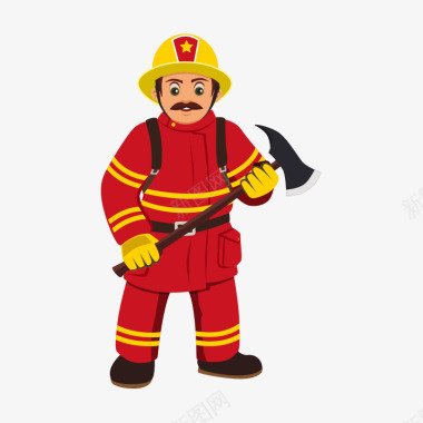 安全宣传知识消防栓消防人员图标图标
