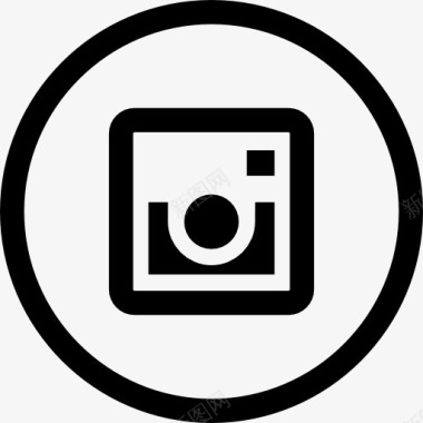 公共信息标志Instagram图标图标