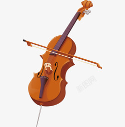 卡通简约乐器装饰海报小提琴素材