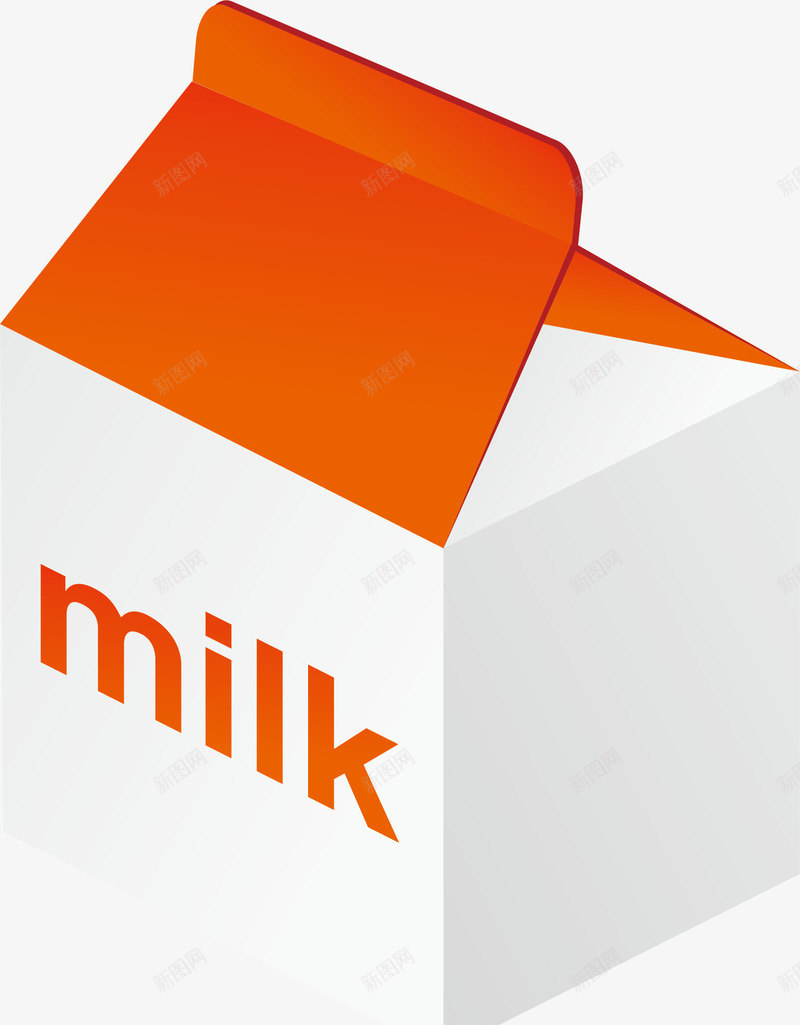 牛奶包装矢量图ai免抠素材_88icon https://88icon.com 包装 牛奶 牛奶包装 矢量图