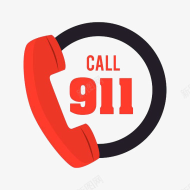 911报警电话图标图标