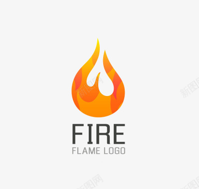 创意彩色logo火焰LOGO图标图标