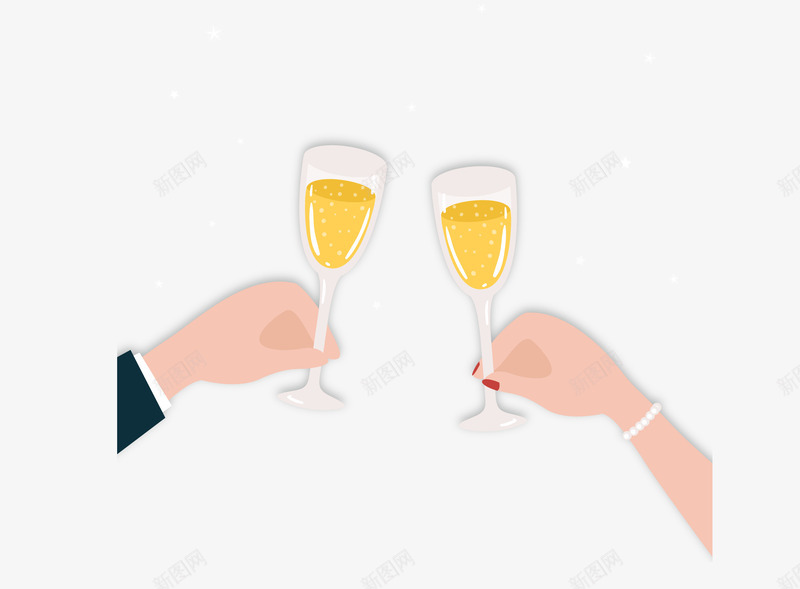 举起香槟酒杯干杯庆祝png免抠素材_88icon https://88icon.com 举东西 举起香槟 商务人士 干杯 庆祝 男女 酒杯