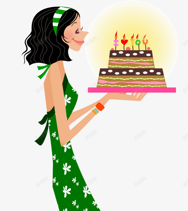 为孩子庆祝生日的妈妈矢量图ai免抠素材_88icon https://88icon.com 妈妈 庆祝生日的妈妈 生日蛋糕 矢量图 给妈妈过生日 美女矢量素材