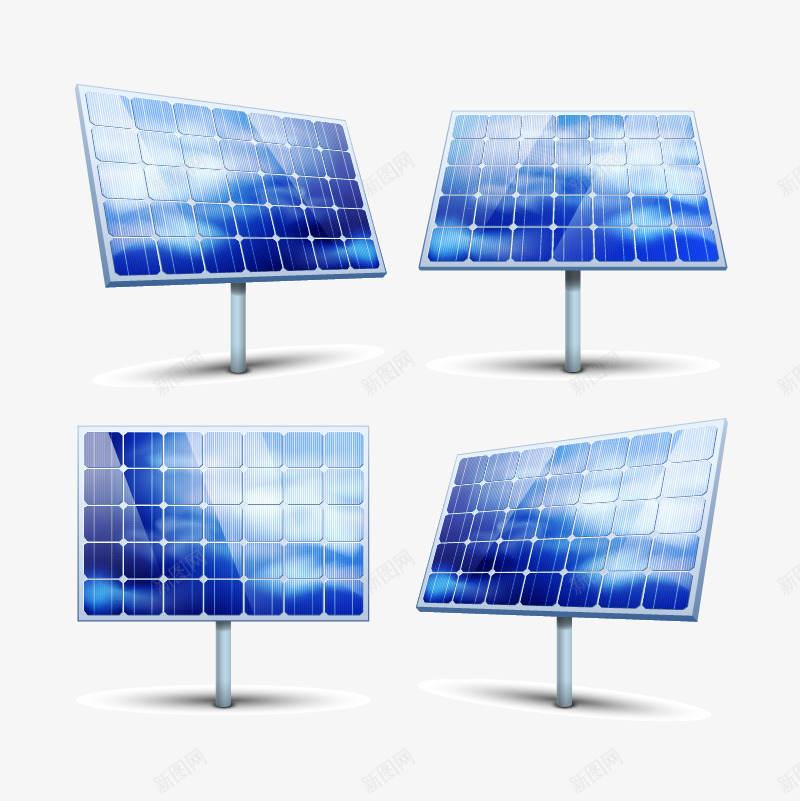 太阳能板png免抠素材_88icon https://88icon.com 供暖 太阳能 环保 电池板 科技 节能
