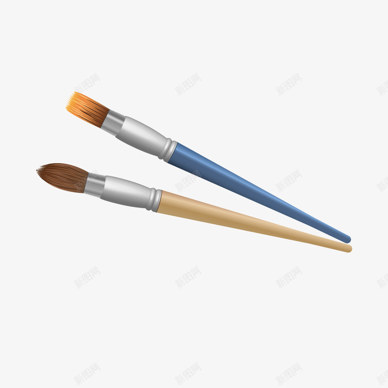 彩色毛刷画笔油笔png免抠素材_88icon https://88icon.com 彩色 毛刷 油笔 画笔