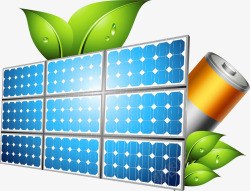 太阳能电池矢量图素材