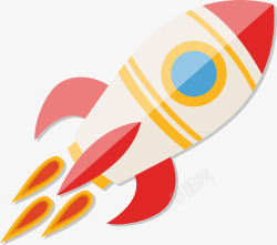 手绘导弹彩色卡通火箭武器高清图片