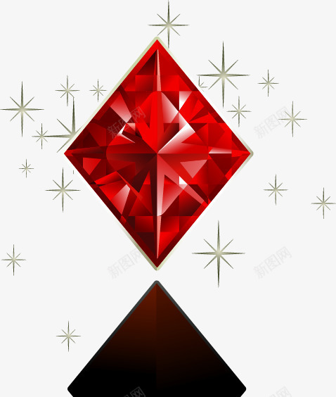 钻石扑克方块矢量图ai免抠素材_88icon https://88icon.com 扑克 方块 钻石 矢量图