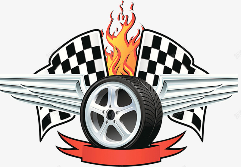 F1赛车队徽png免抠素材_88icon https://88icon.com 比赛 火焰 火焰喷射 赛车旗 轮胎