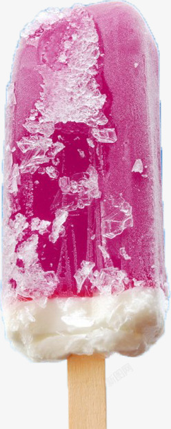 蓝莓味夏日冰棒冰块素材