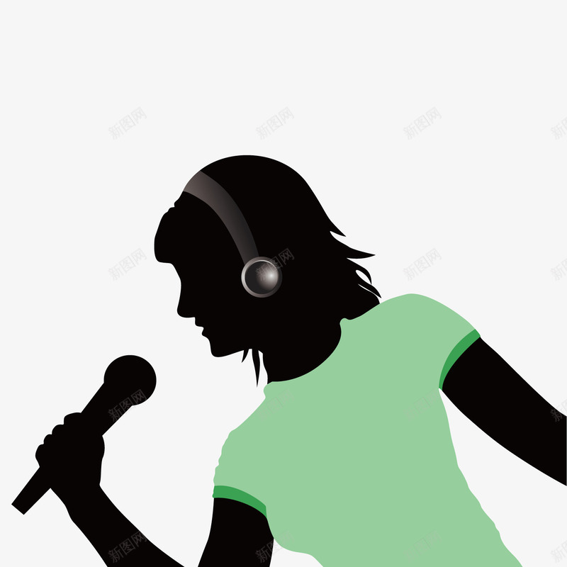 拿着麦克风唱歌的女人插图png免抠素材_88icon https://88icon.com 唱歌 女人 插图 麦克风