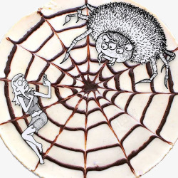 厨房幽默故事之蜘蛛网的猎物素材
