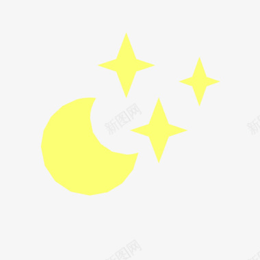 七夕月亮月亮星星WeatherSpecificIcons图标图标