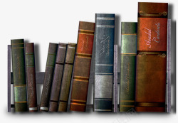 排列古典书籍素材