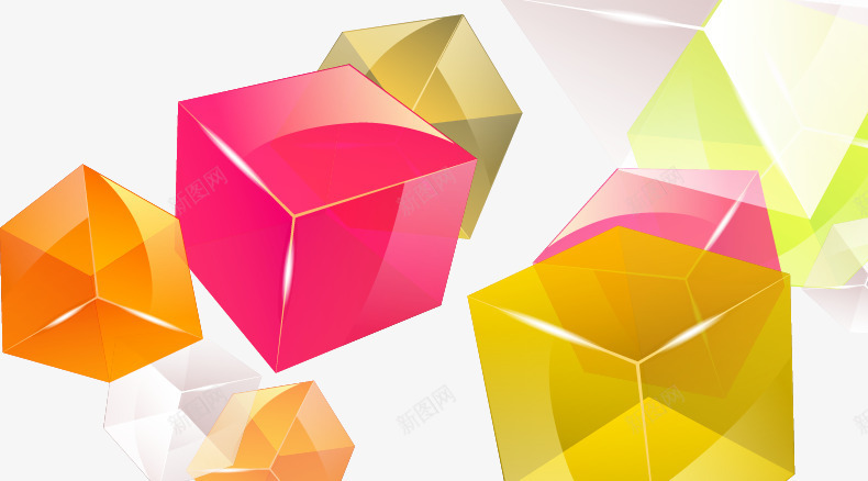 抽象炫彩立体块矢量图ai免抠素材_88icon https://88icon.com 抽象 方块 炫彩 立体块 矢量图