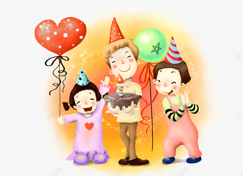 卡通蛋糕庆祝生日png免抠素材_88icon https://88icon.com 卡通蛋糕 和谐 生日 生日蛋糕