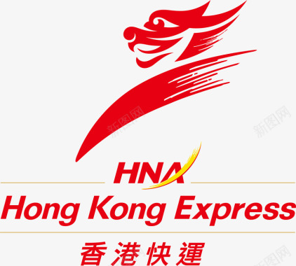 中国剪影香港快运logo图标图标