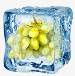 冰块创意水果素材