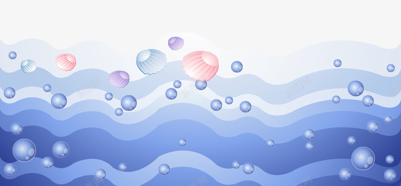 卡通手绘紫色气泡海底波浪png免抠素材_88icon https://88icon.com 卡通的海底 手绘的气泡 海底的波浪 紫色的波浪