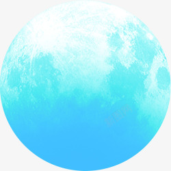中秋圆月蓝色月亮明月素材