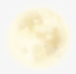 创意合成黄色的月亮素材