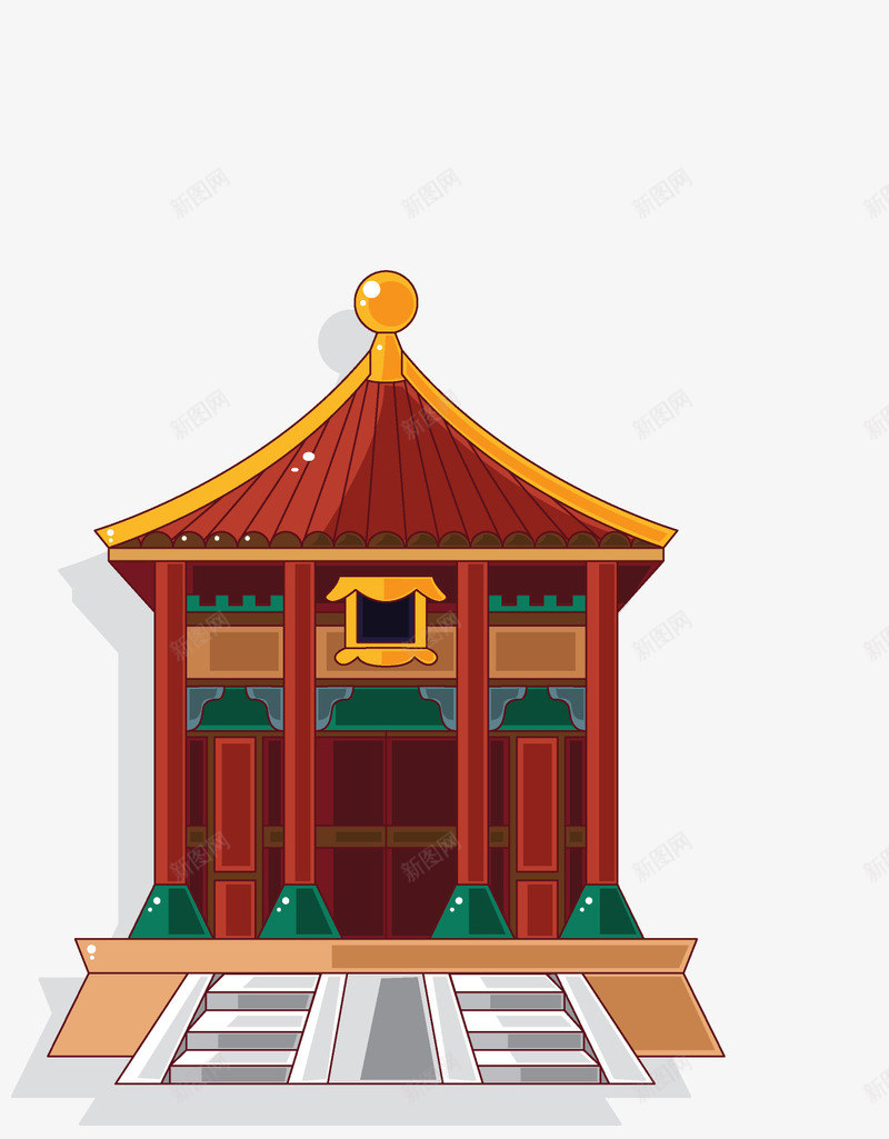 古典城堡大殿png免抠素材_88icon https://88icon.com 中国风 动漫动画 卡通手绘 古建筑 古建筑手绘图 建筑物 房屋 装饰图