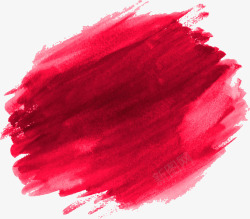 红色水彩涂鸦笔刷素材