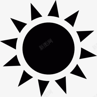 太阳设计太阳与阳光图标图标