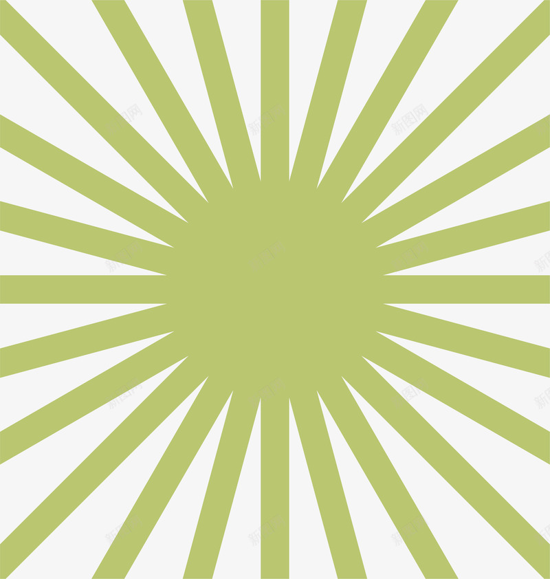 绿色清新光芒光束png免抠素材_88icon https://88icon.com 光束 光芒 免抠PNG 太阳 简约 绿色 背景 边框纹理