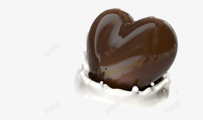 心形巧克力png免抠素材_88icon https://88icon.com 牛奶 甜品 黑巧克力