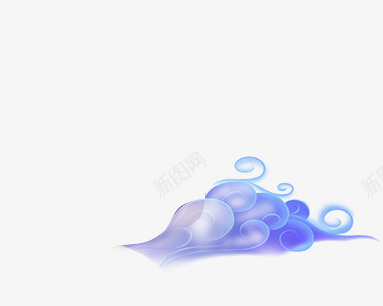 卡通蓝色波浪png免抠素材_88icon https://88icon.com 云浪 卡通 波浪 海浪 蓝色