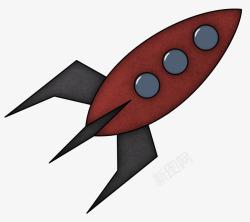 卡通火箭素材