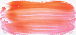 橘红色水彩笔刷涂鸦矢量图素材