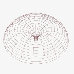 伞型方块伞型网格立体矢量图高清图片