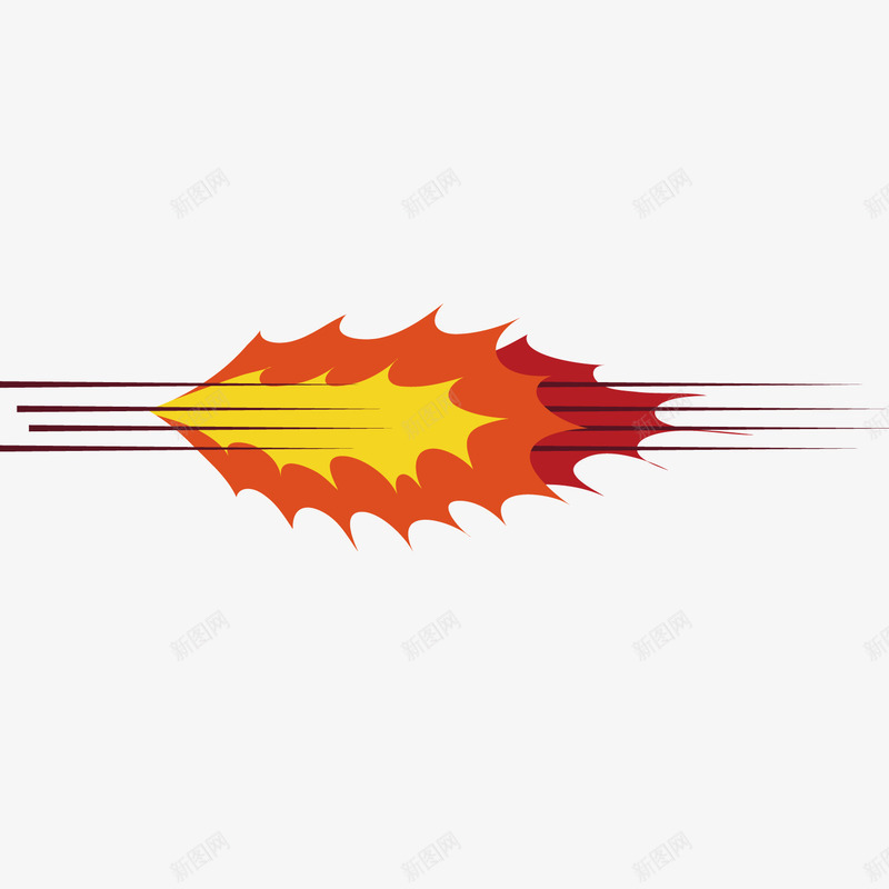 红色火焰png免抠素材_88icon https://88icon.com 发射 商务 快速 火焰 红色 速度 黄色