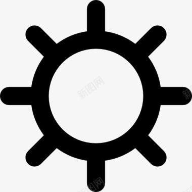 齿轮组件太阳天气符号图标图标