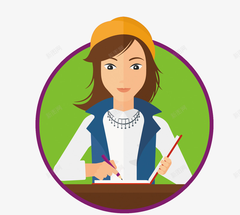 做学习笔记的女人矢量图eps免抠素材_88icon https://88icon.com 卡通 女人PNG矢量图 女人免扣PNG图 学习 手绘 矢量女人 笔记 矢量图