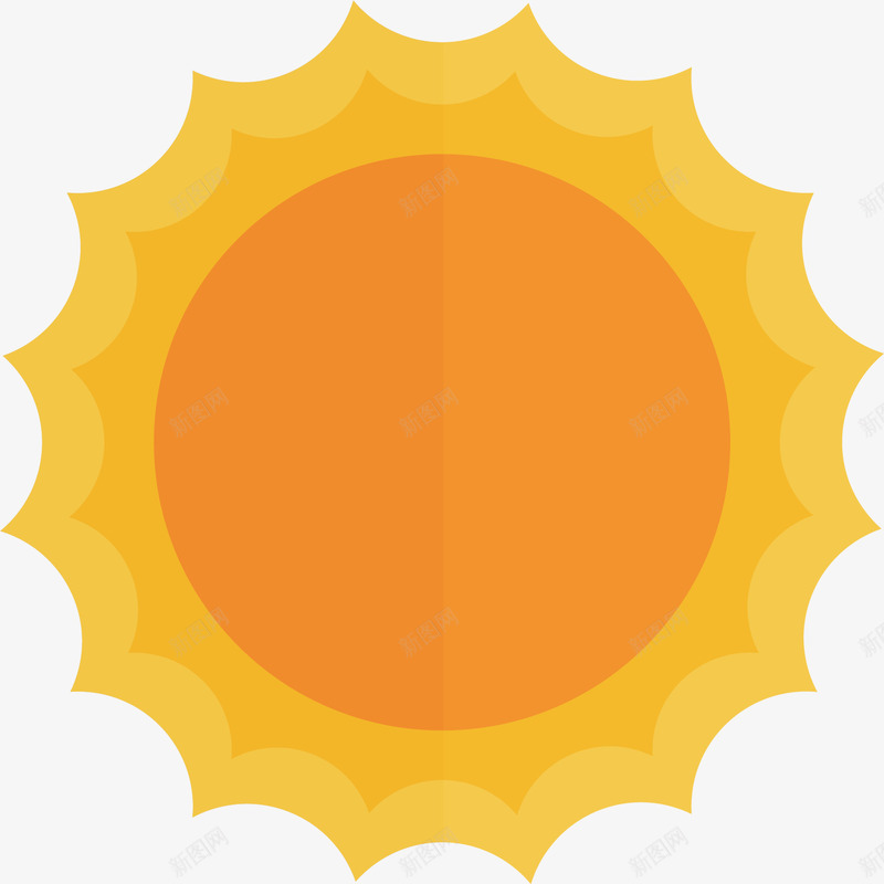 卡通太阳矢量图ai免抠素材_88icon https://88icon.com PNG图 PNG图下载 创意卡通 卡通 卡通插图 太阳 插图 金色太阳 矢量图