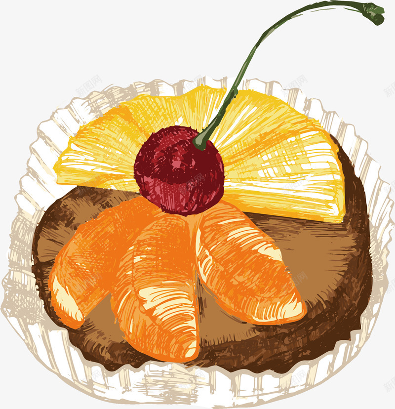 水果蛋糕png免抠素材_88icon https://88icon.com 吃的 奶糕 奶糕片 小奶糕 水果 牛奶糕 蛋黄奶糕