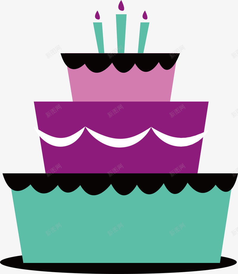 卡通生日蛋糕矢量图eps免抠素材_88icon https://88icon.com 卡通蛋糕 多层蛋糕 庆祝生日 生日蛋糕 矢量png 蛋糕 矢量图