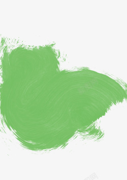 绿色毛笔笔刷效果元素素材