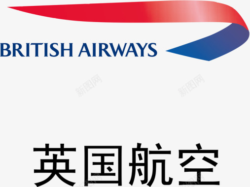 英国航空logo矢量图图标图标