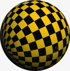黄黑色方块地球装饰png免抠素材_88icon https://88icon.com 地球 方块 装饰 黑色