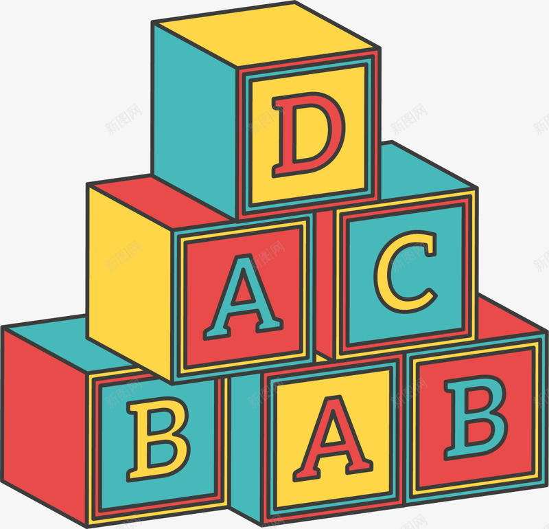 彩色立体字母积木png免抠素材_88icon https://88icon.com 儿童玩具 字母积木 彩色字母 方块积木 游戏 玩耍 童年 童趣