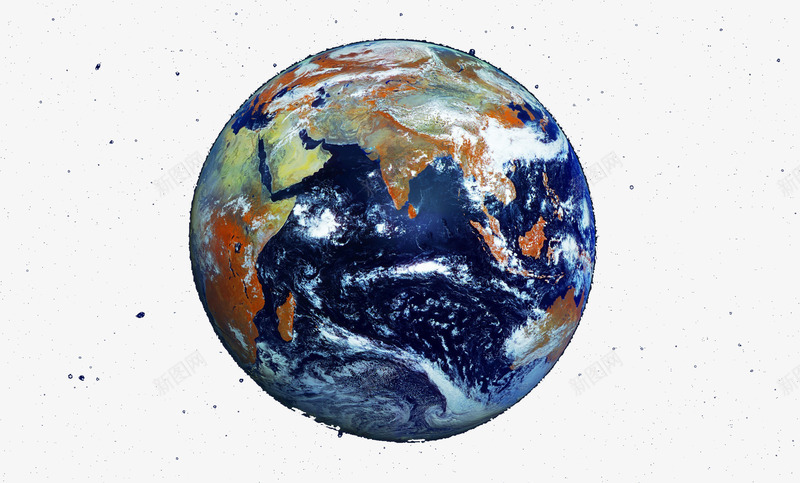 宇宙中的蓝色水球地球png免抠素材_88icon https://88icon.com 地球 宇宙 海洋 球体 蓝色星球