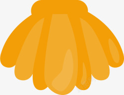 黄色贝壳手绘黄色贝壳高清图片