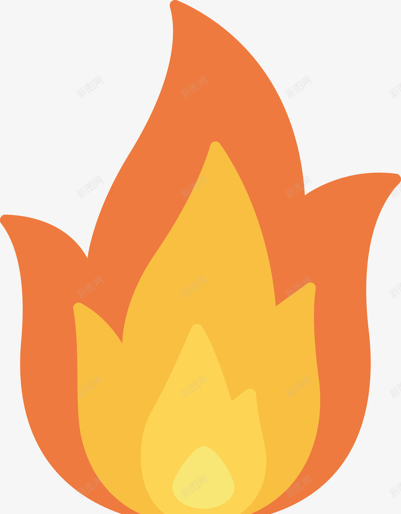 一只火堆矢量图eps免抠素材_88icon https://88icon.com 火堆 火焰png 燃烧的火堆 矢量火堆 矢量火焰 黄色火焰 矢量图