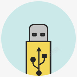 USB棒数据装置闪光记忆存储USBUS图标高清图片